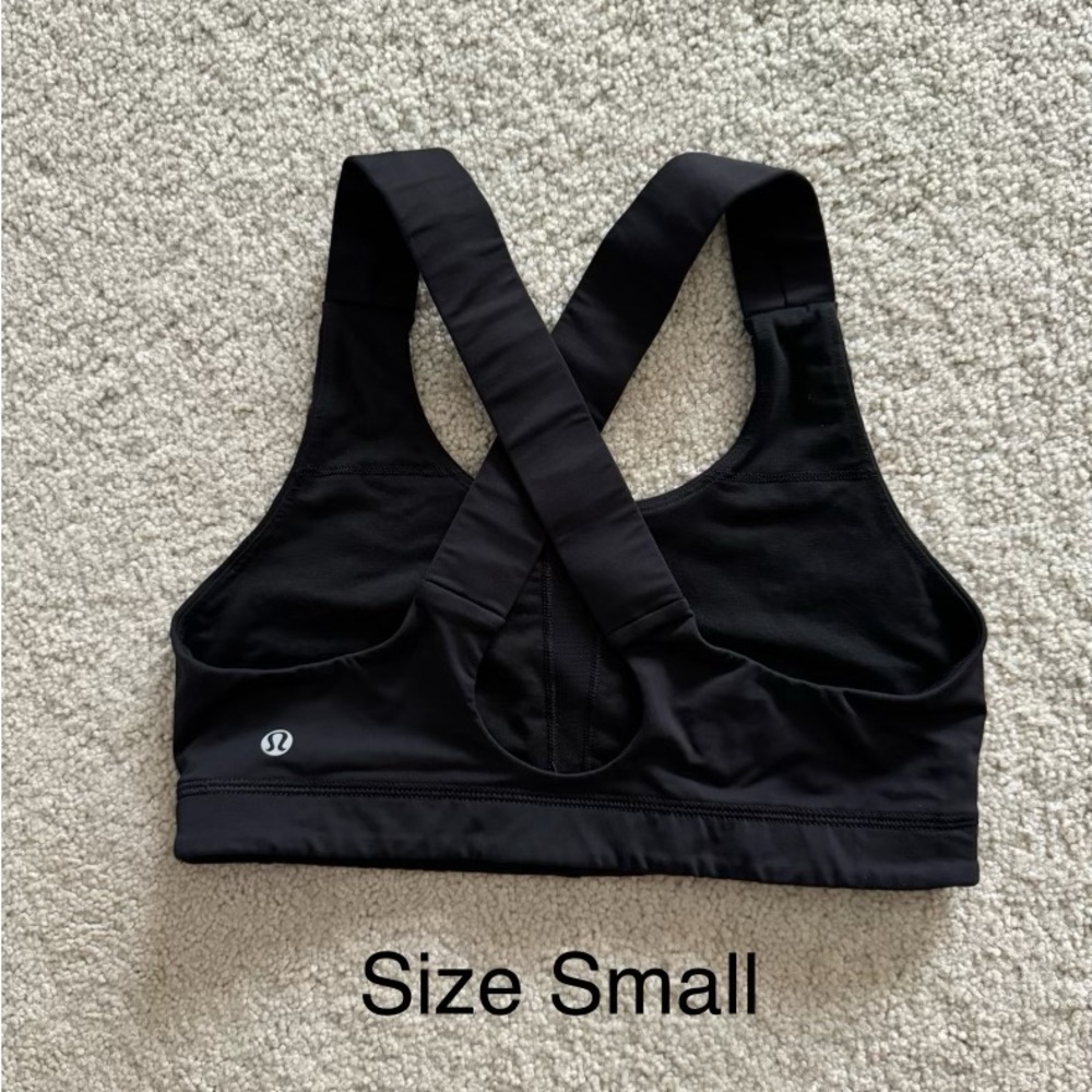 Lululemon Sports Bra Size 8 Black